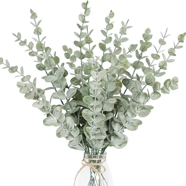 GoldenGrove | Gouden Eucalyptus Blad Kunstplanten | DIY Kerst Nep Plant Bloem Boeket Ornament