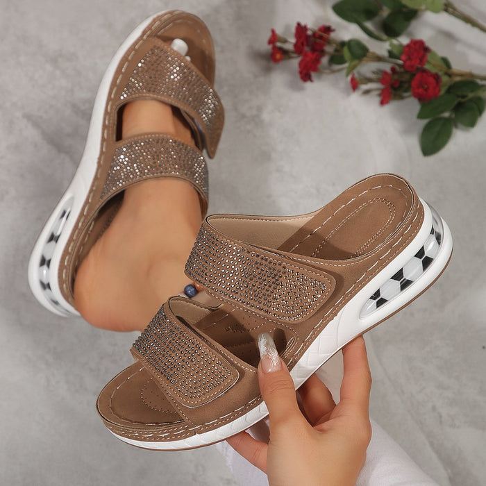 Nano | Zomerse Rhinestone Slippers Dames | Sandalen Voor Vrouwen | Antislip Strand Schoenen