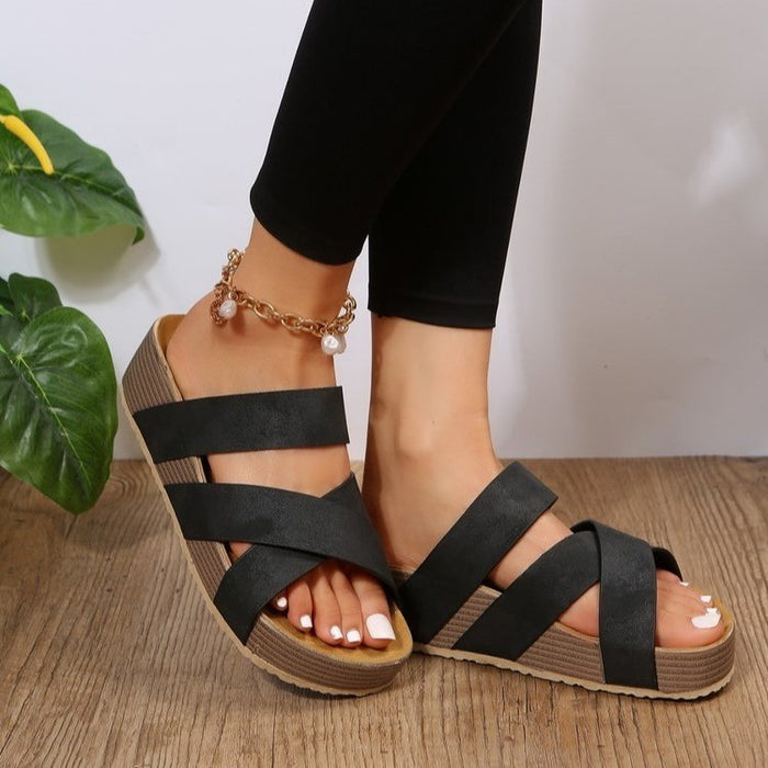 Félicité | Zomer Platform Sandalen | Stijlvolle Slippers Dames | Dames Schoenen Zomer