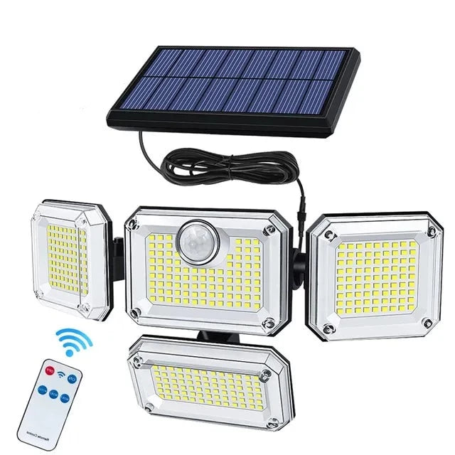 Zonstraal Kracht | Solar Tuinlamp 20W | Waterdicht (IP65) | Verstelbaar met 3 Modus