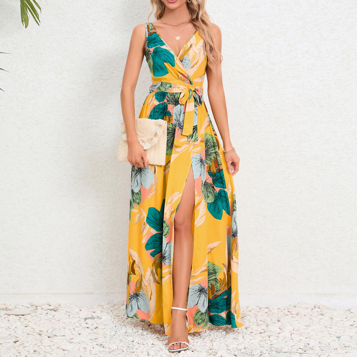 VIBE | Zomerse Bloemenpracht Maxi Jurk | Trendy Jurk voor Dames