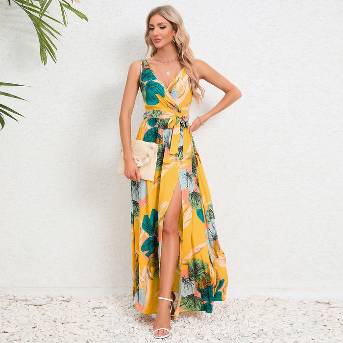 VIBE | Zomerse Bloemenpracht Maxi Jurk | Trendy Jurk voor Dames