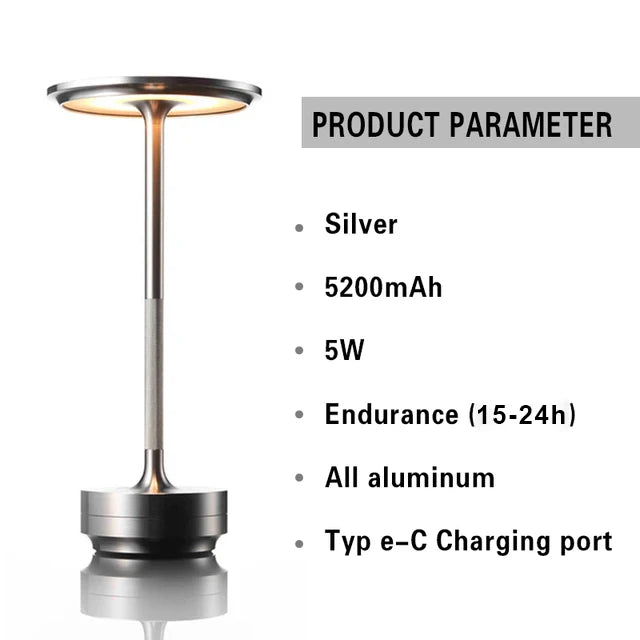 Luminor | USB tafellamp | Sfeervolle verlichting | Draadloos opladen