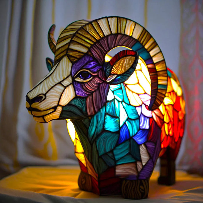 Caly - Kunst Lamp | Moderne en Stijlvolle Decoratie | Nachtlampje | Gekleurde Dieren Lamp