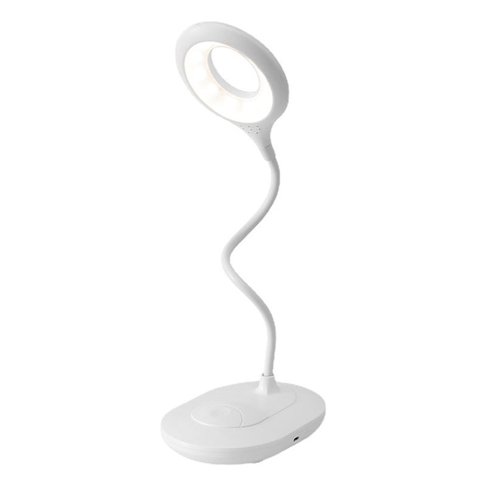 FlexiGlow | Draagbare LED Tafellamp met Telefoonhouder | Instelbare Helderheid | Compact en Opvouwbaar