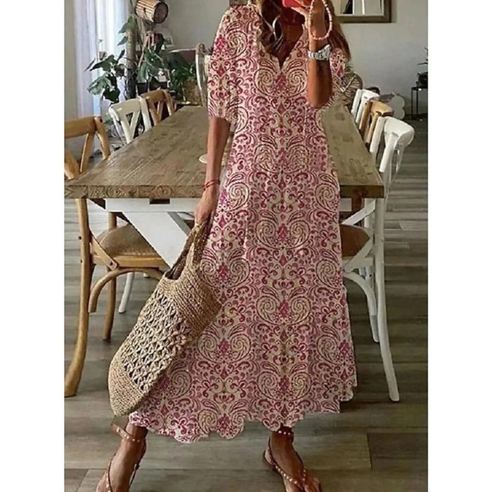 LA FEMME JURK | Bohemian Maxi-Jurk voor Zomerse Elegantie