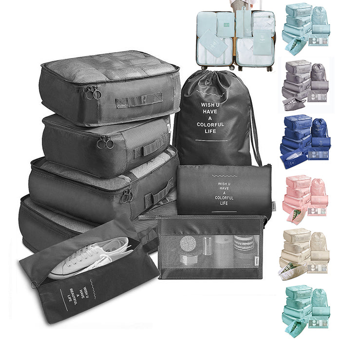 TravelEase | Packing Cubes Set | 8 Stuks | Eenvoudige Organisatie