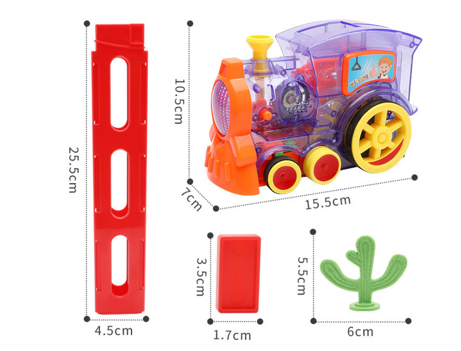 DominoExpress | Domino Treinset | Stimuleert Verbeelding en Coördinatie | Educatief Speelgoed Voor Kinderen