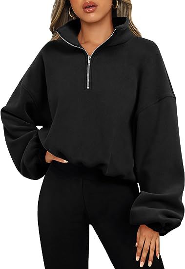 MARIA | Warme Sportieve Pullover Hoodie Dames | Hoodie Met Kraag en Rits