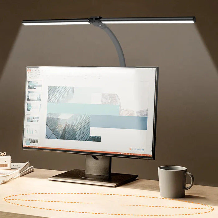 DeskLight | Moderne Dubbel Hoofd LED Bureau Lamp | Stijlvolle Kantoor Verlichting