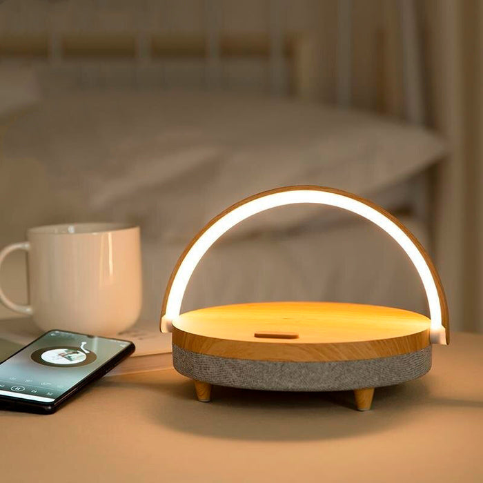 Louis - Multifunctionele bedlamp met Bluetooth speaker en draadloze oplader Finn Brands