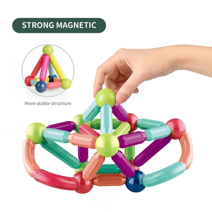 Magnetic Building Blocks™ | Educatieve Magnetisch Speelgoed voor Kinderen | Incl. GRATIS Opslagbox t.w.v €19.95 Finn Brands