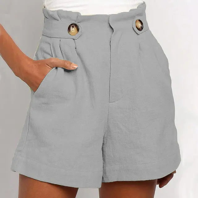 Kim | Dames Shorts met Hoge Taille | Stijlvolle Korte Broek Dames