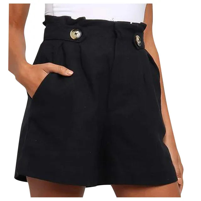 Kim | Dames Shorts met Hoge Taille | Stijlvolle Korte Broek Dames