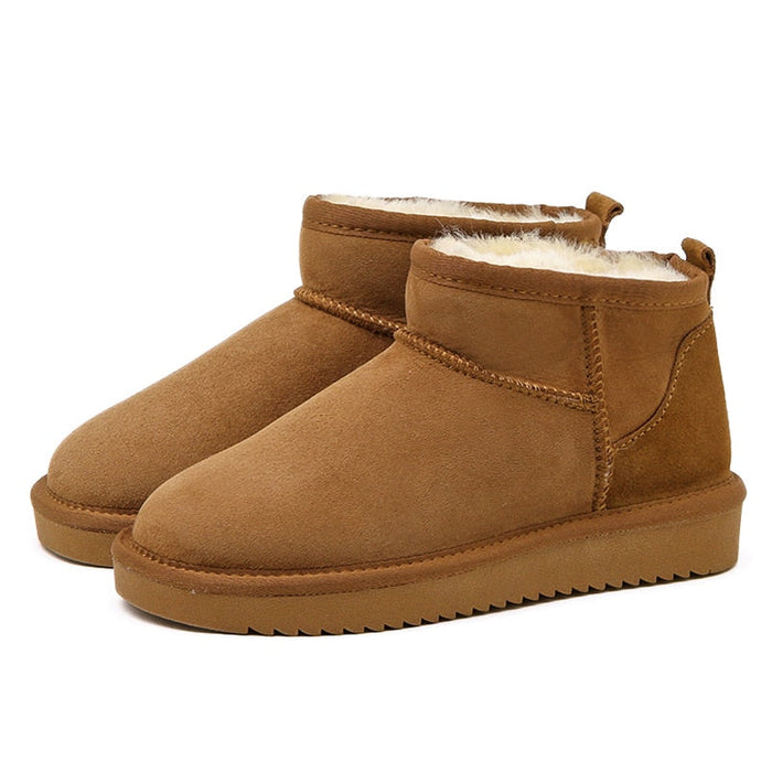 GLOWING | Herfst- enkellaarsjes met Bont | Stijlvolle Warme Laarzen | Suede Winter Laarsjes