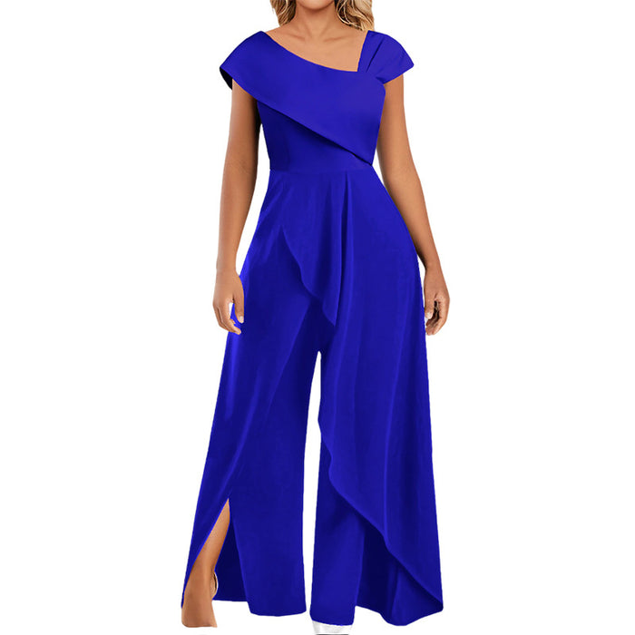 Alessia | Fashion Jumpsuit | Jumpsuit Dames | Diagonale Asymmetrische Jumpsuit