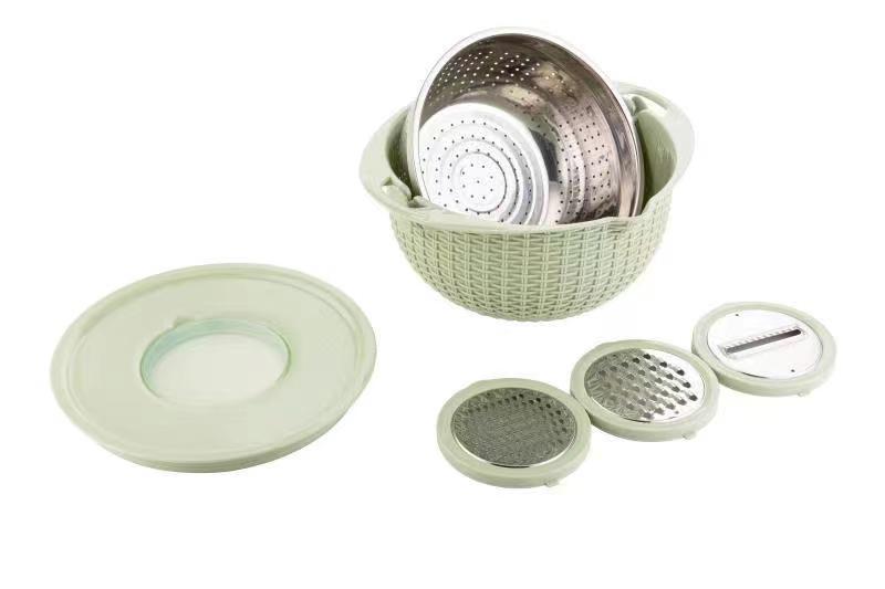 SliceMaster | Multifunctionele Colander Set | Rotatie Design