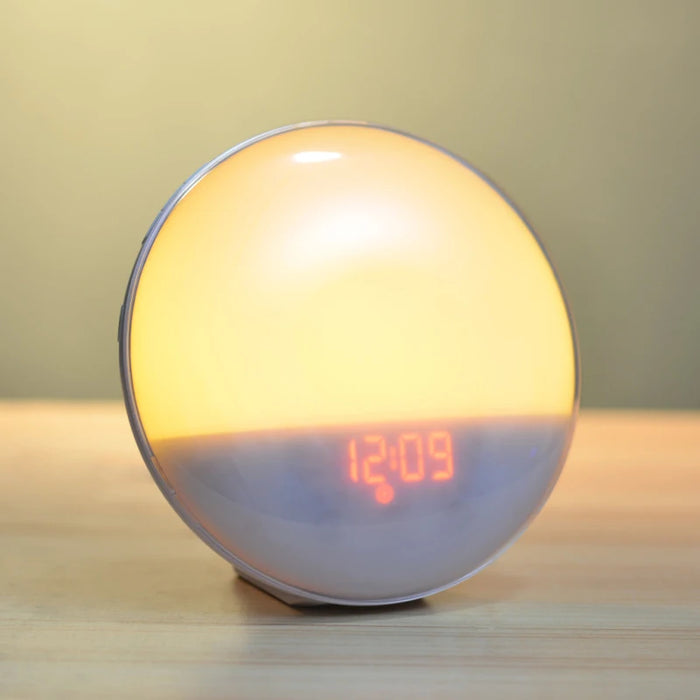 LumiRise | Wake-up Light Wekker | Kleurverandering & FM Radio | Kalender & Tijdweergave