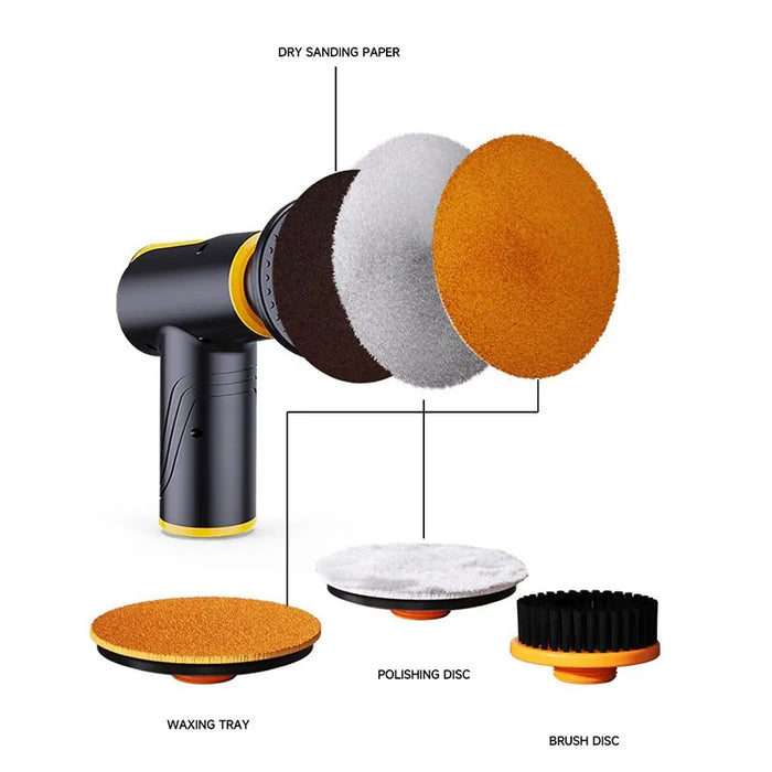 Draadloze Auto Polijstmachine 100W | Herlaadbare Batterij | Aanpasbare Snelheid