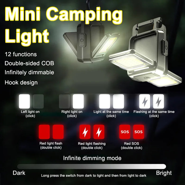 LumeX | Sleutelhanger Zaklamp met 800 Lumen | Draagbaar en Multifunctioneel