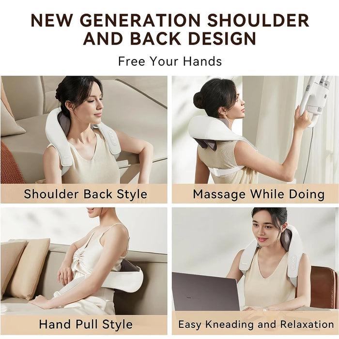 RelaxPro Shiatsu Massage Shawl | Elektrische Nekmassager | 5D Knedende Shiatsu