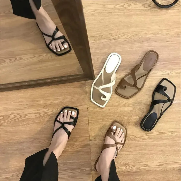 Ravenna | Zomer Clip Neus Slippers Dames Nieuwe Koreaanse Versie | Anti-slip Mode Sandalen