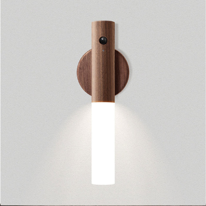 LuminaWood | Moderne Houten LED Lamp | Sfeervol Warm Licht | Draadloos en Oplaadbaar