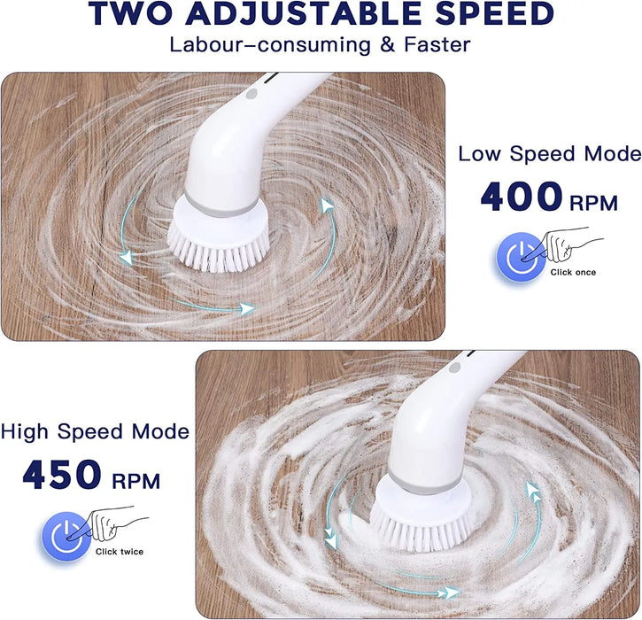 PowerClean 8-in-1 Multifunctionele Elektrische Reinigingsborstel