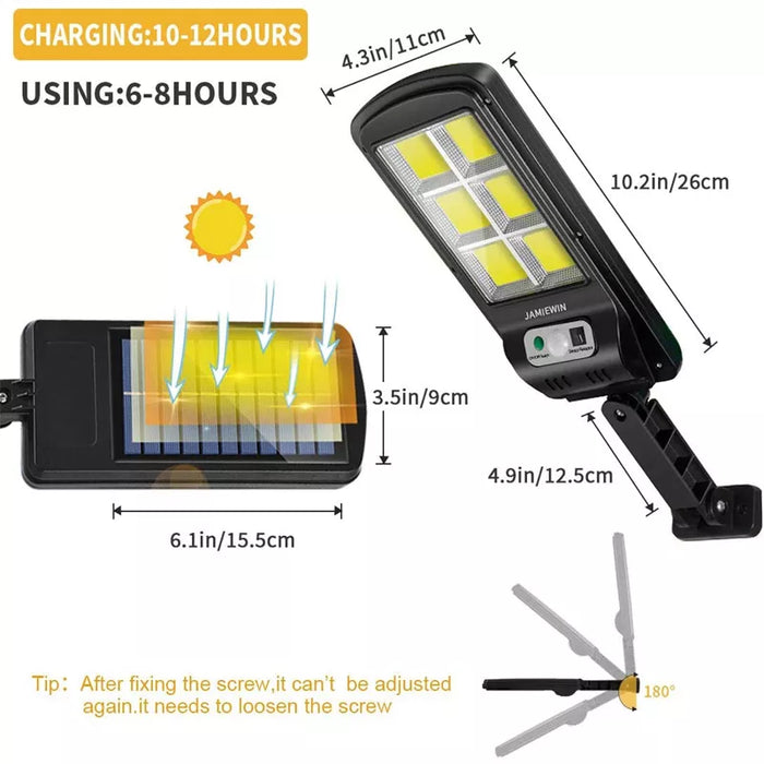 LumiGuard | Solar Straatverlichting | Waterdicht | Bewegingssensor