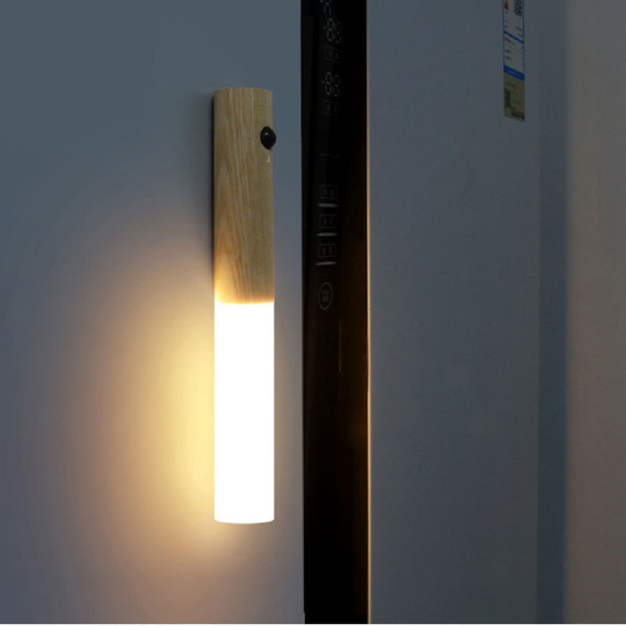 LuminaWood | Moderne Houten LED Lamp | Sfeervol Warm Licht | Draadloos en Oplaadbaar