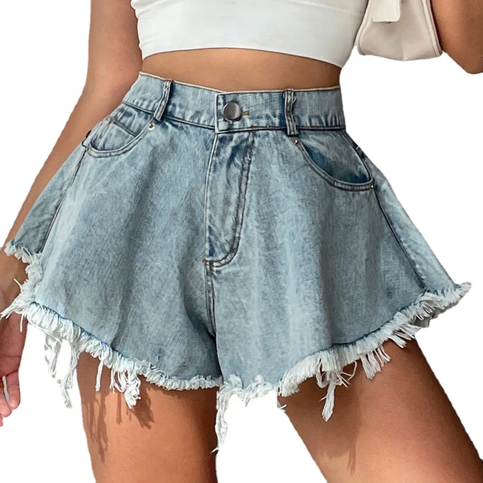 Saskia | Zomerse Denim Shorts | Stijlvolle Korte Broek