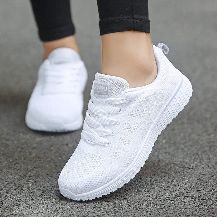 SNEAKY | Orthopedische Schoen | Trendy Witte Sneakers