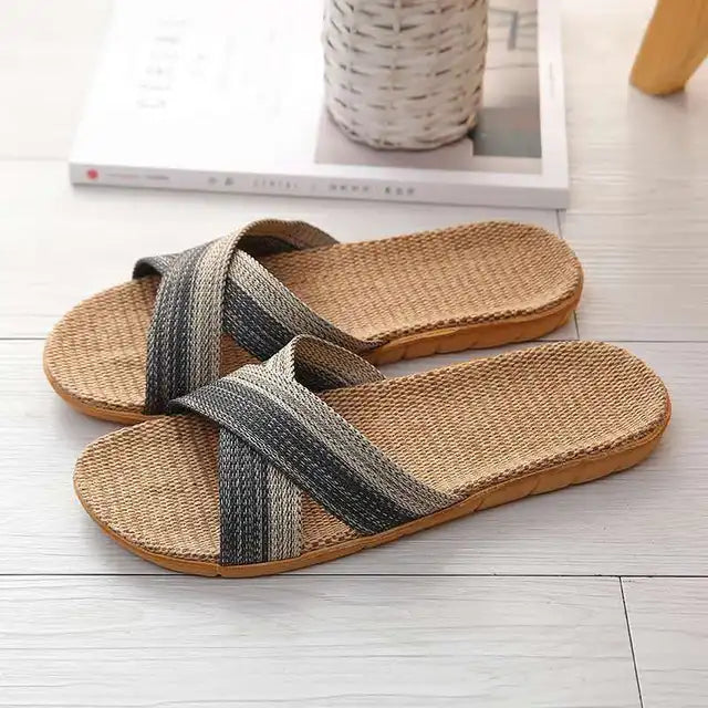 Merle | Casual Linnen Slippers Heren | Zomer Slippers | Sandalen Heren