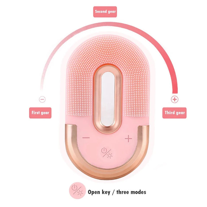 Huidverjongende Gezichtsreiniger | Diepe Reiniging en Stralende Huid | Anti-Rimpel | Red Light Therapy | EMS Microstroom