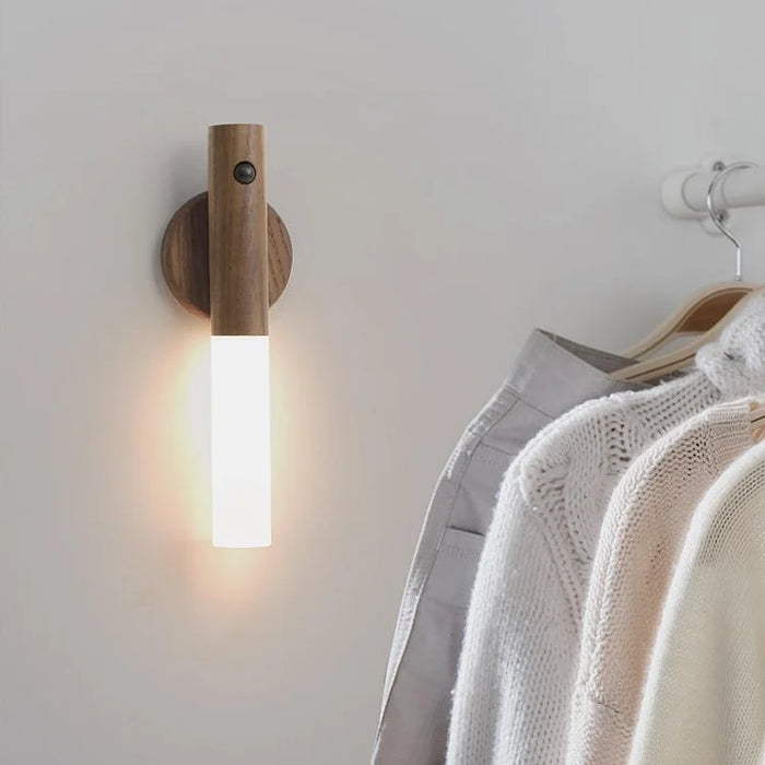 LuminaWood | Moderne Houten LED Lamp | Sfeervol Warm Licht | Draadloos en Oplaadbaar