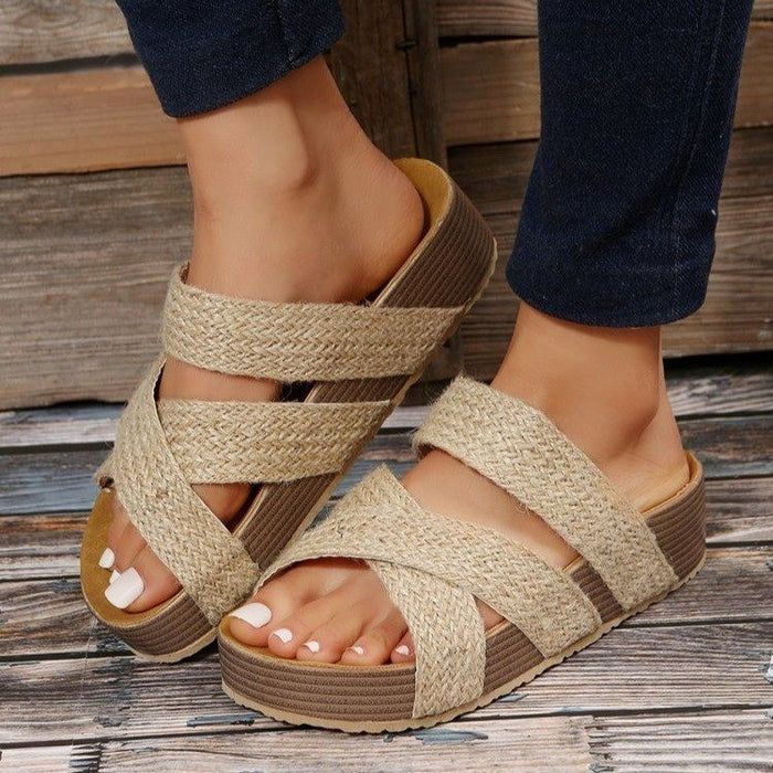 Félicité | Zomer Platform Sandalen | Stijlvolle Slippers Dames | Dames Schoenen Zomer