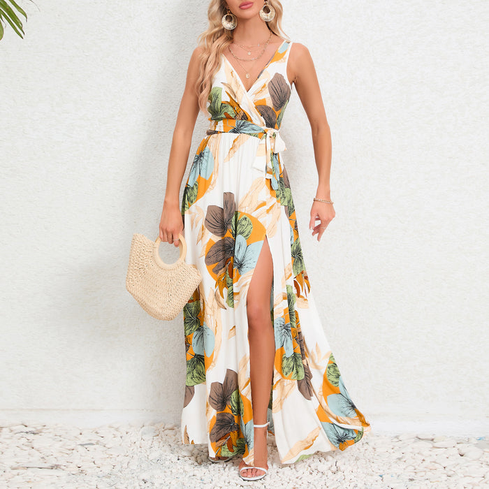 VIBE | Zomerse Bloemenpracht Maxi Jurk | Trendy Jurk voor Dames