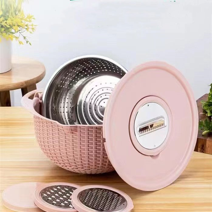 SliceMaster | Multifunctionele Colander Set | Rotatie Design