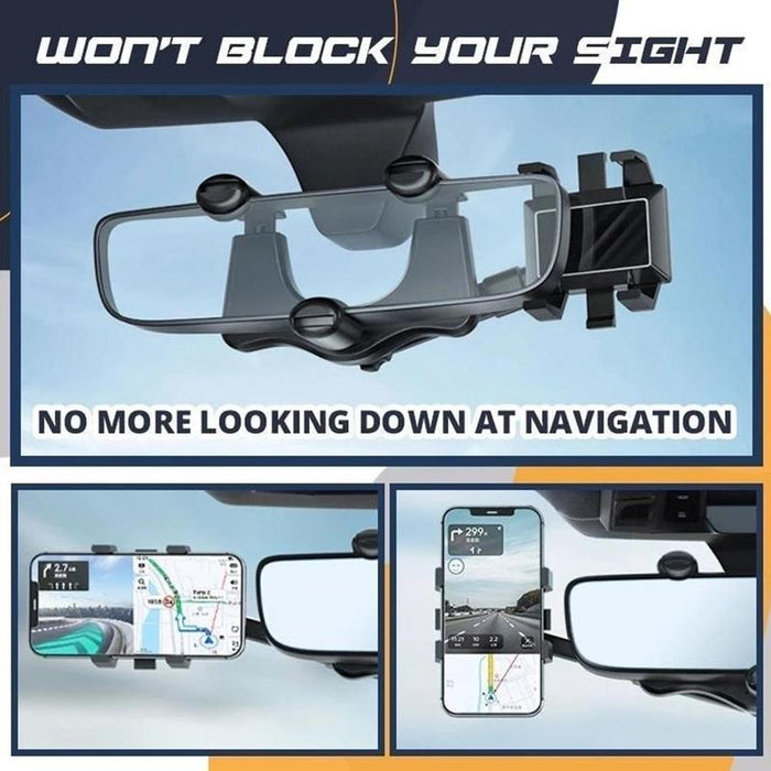 DriveEase | Rearview Mirror Car Mount | Veilige en Comfortabele Rijervaring