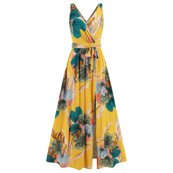 VIBE | Zomerse Bloemenpracht Maxi Jurk | Trendy Jurk voor Dames