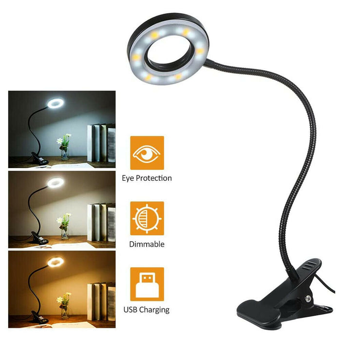 SightGuard LED Leeslamp | 3 Kleurmodi, 5 Helderheidsniveaus | Oogvriendelijk Licht | USB-Aansluiting