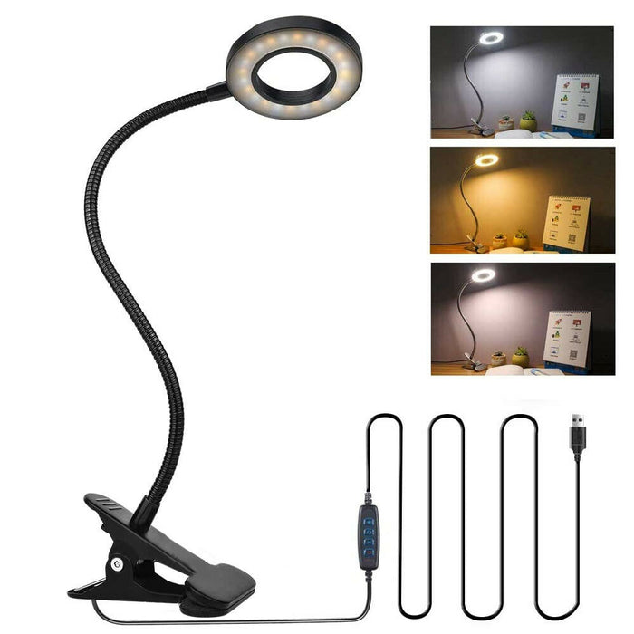 SightGuard LED Leeslamp | 3 Kleurmodi, 5 Helderheidsniveaus | Oogvriendelijk Licht | USB-Aansluiting