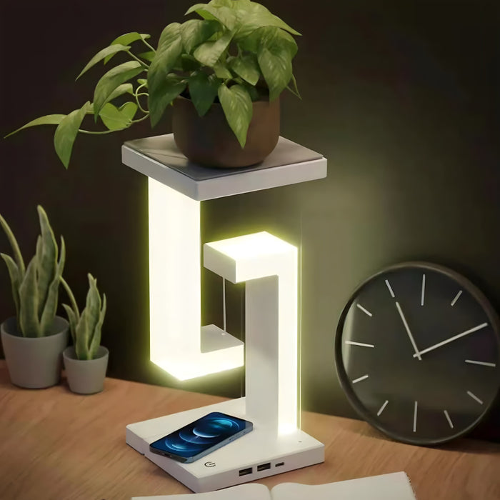 MagniLux Wireless: LED Levitatie Lamp met Oplaadstation