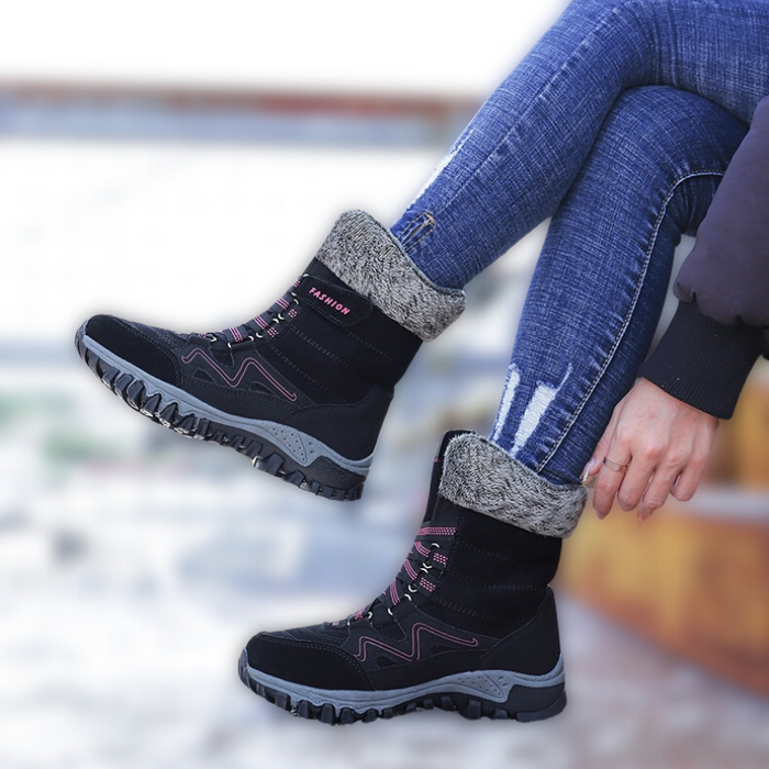 ELLA | Winter Dames Snowboots | Warme Hoge Laarzen voor Buiten Koud Weer