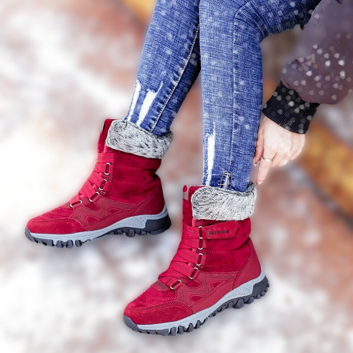 ELLA | Winter Dames Snowboots | Warme Hoge Laarzen voor Buiten Koud Weer