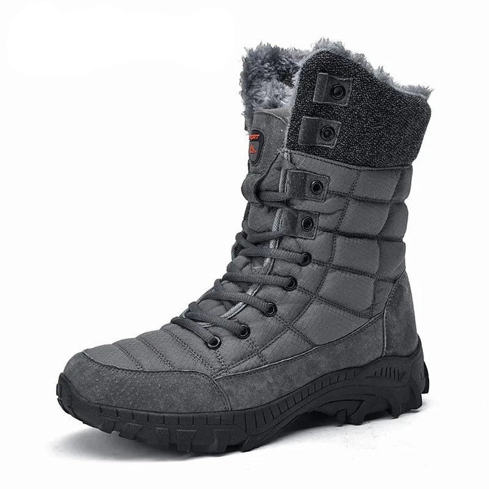 STEPHEN | Heren Winter Snowboots | Super Warme, Waterdichte Leren Hoge Wandelschoenen