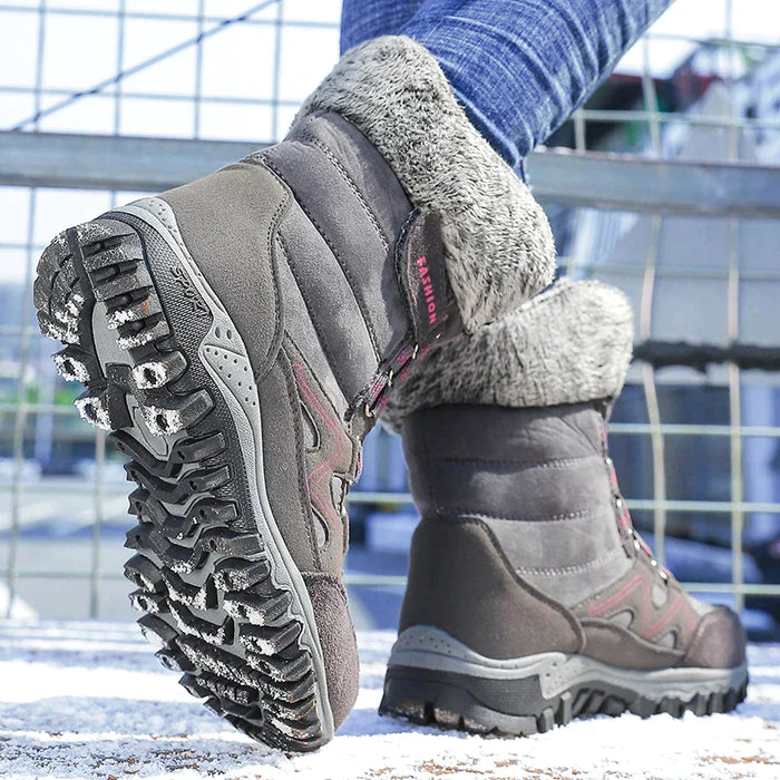 ELLA | Winter Dames Snowboots | Warme Hoge Laarzen voor Buiten Koud Weer