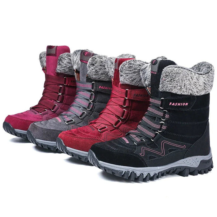 ELLA | Winter Dames Snowboots | Warme Hoge Laarzen voor Buiten Koud Weer