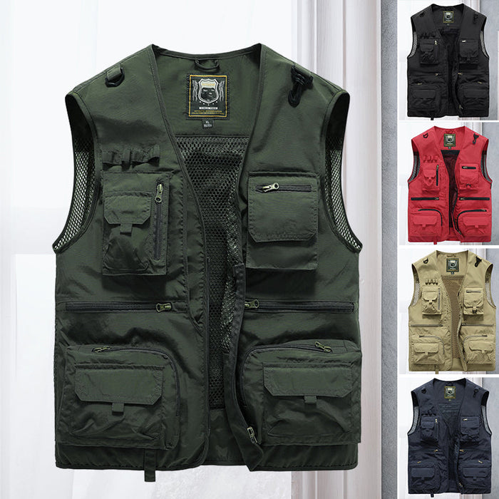 HUYGENS | Tactisch Vest | Outdoor Bodywarmer | Veelzijdige Bodywamer | Kamperen, Vissen, Wandelen