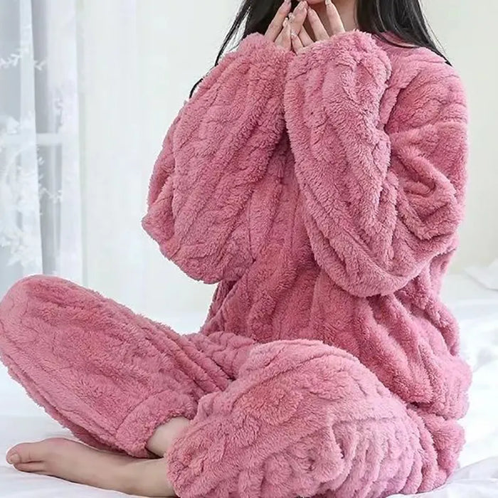 ZENSLAAP | Fleece Pyjama Set | Ultiem Comfort | Voor Een Ontspannen Nacht